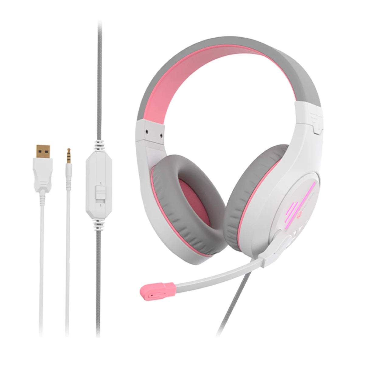 Auricular GAMING MEETION MT-HP021 Rosa