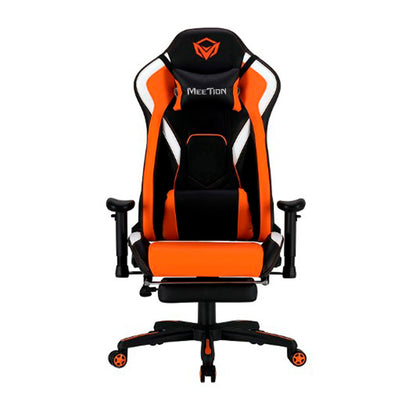 Silla Gaming METTION MT-CHR22 Cuero Capoyapies Black Orange