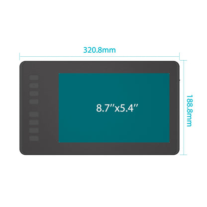 Tableta Gráfica HUION H950P Respuesta Inclinable y Lápiz Capacitivo Sin Batería
