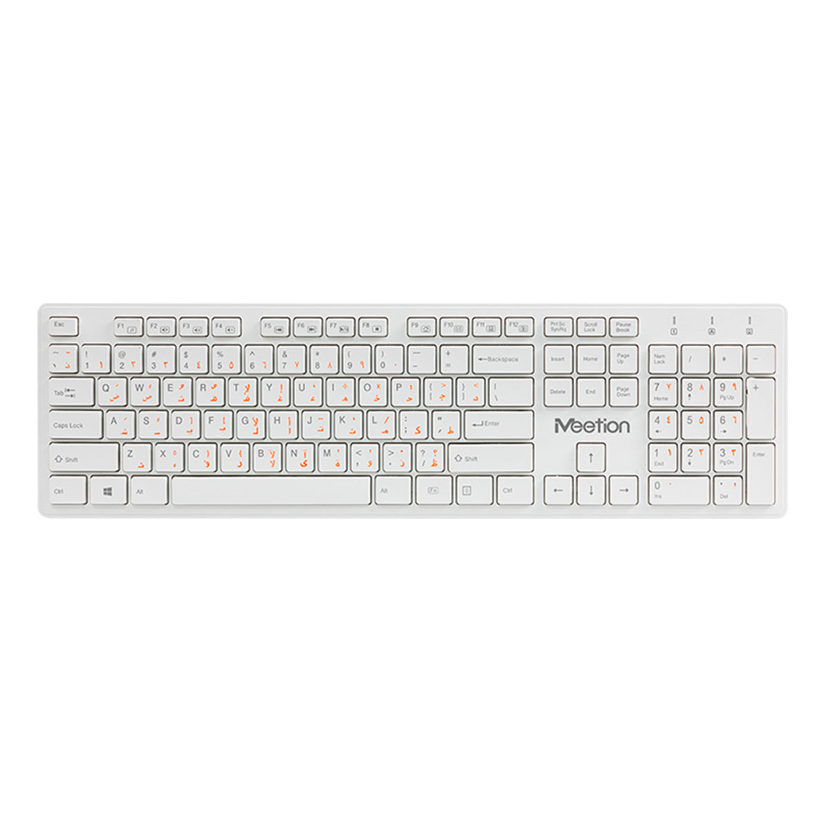 Teclado Inalámbrico MEETION WK841 White
