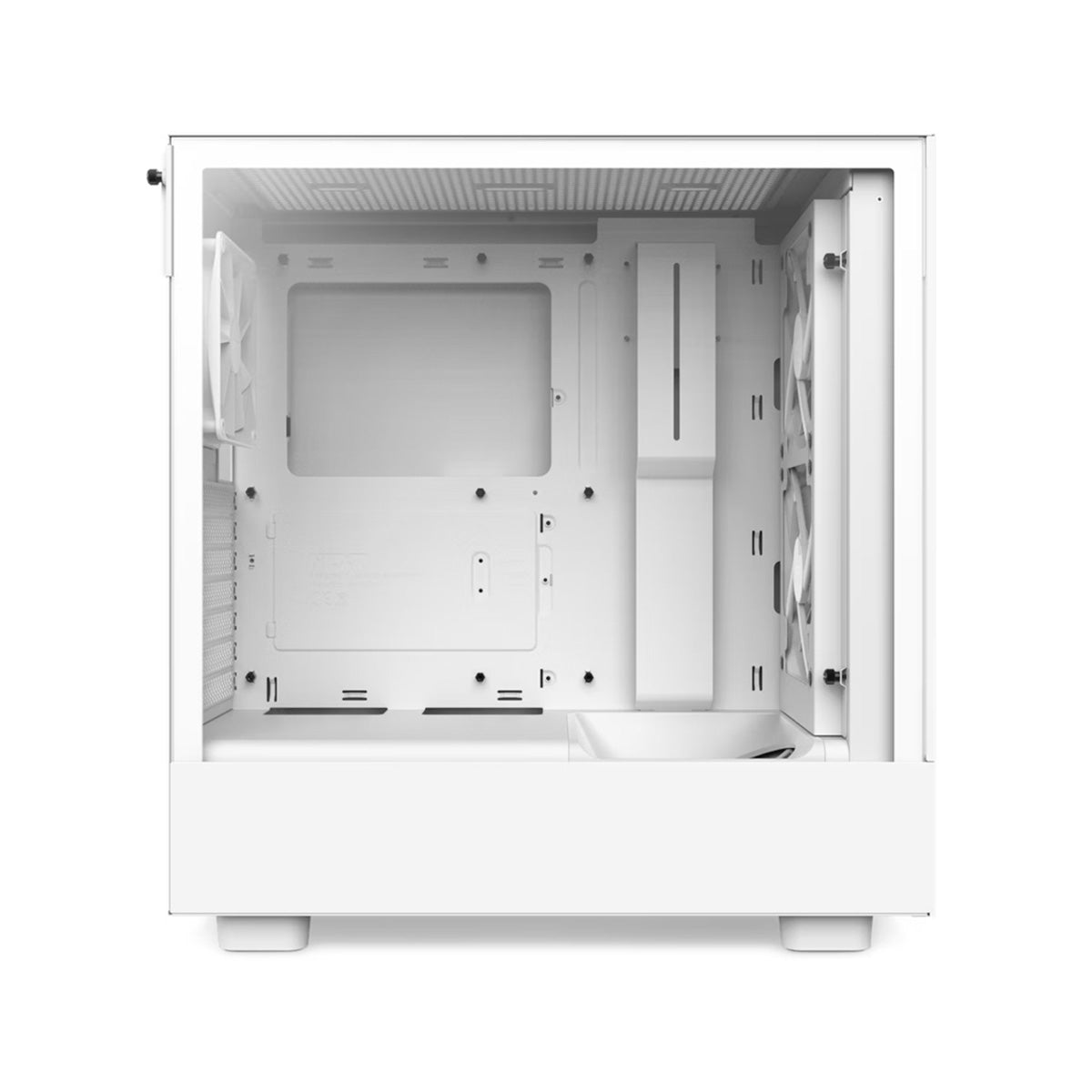 Gabinete Medio Compacto NZXT H5 Flow RGB Ventana Vidrio Templado Blanco