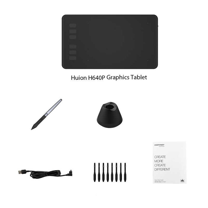 Tableta Gráfica HUION Inspiroy H640P – Con Lápiz