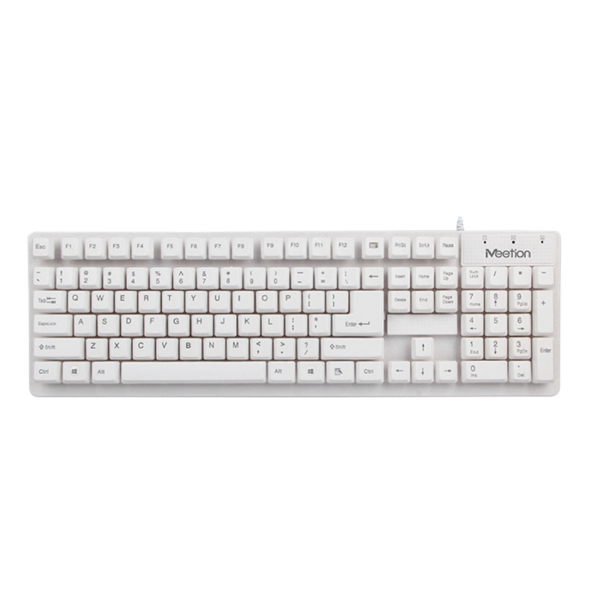 Teclado MEETION K202 Impermeable Blanco
