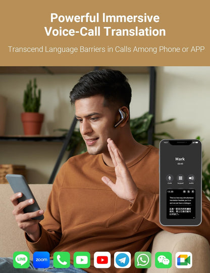 TIMEKETTLE W4 PRO AI INTERPRETER EARBUDS – 40 IDIOMAS / 93 ACENTOS