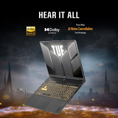 NOTEBOOK ASUS TUF Gaming F16 FX607VU Core i7-13620H, 16GB RAM, 512GB SSD, RTX 4050 6GB, 16″ FHD 144Hz,  W11