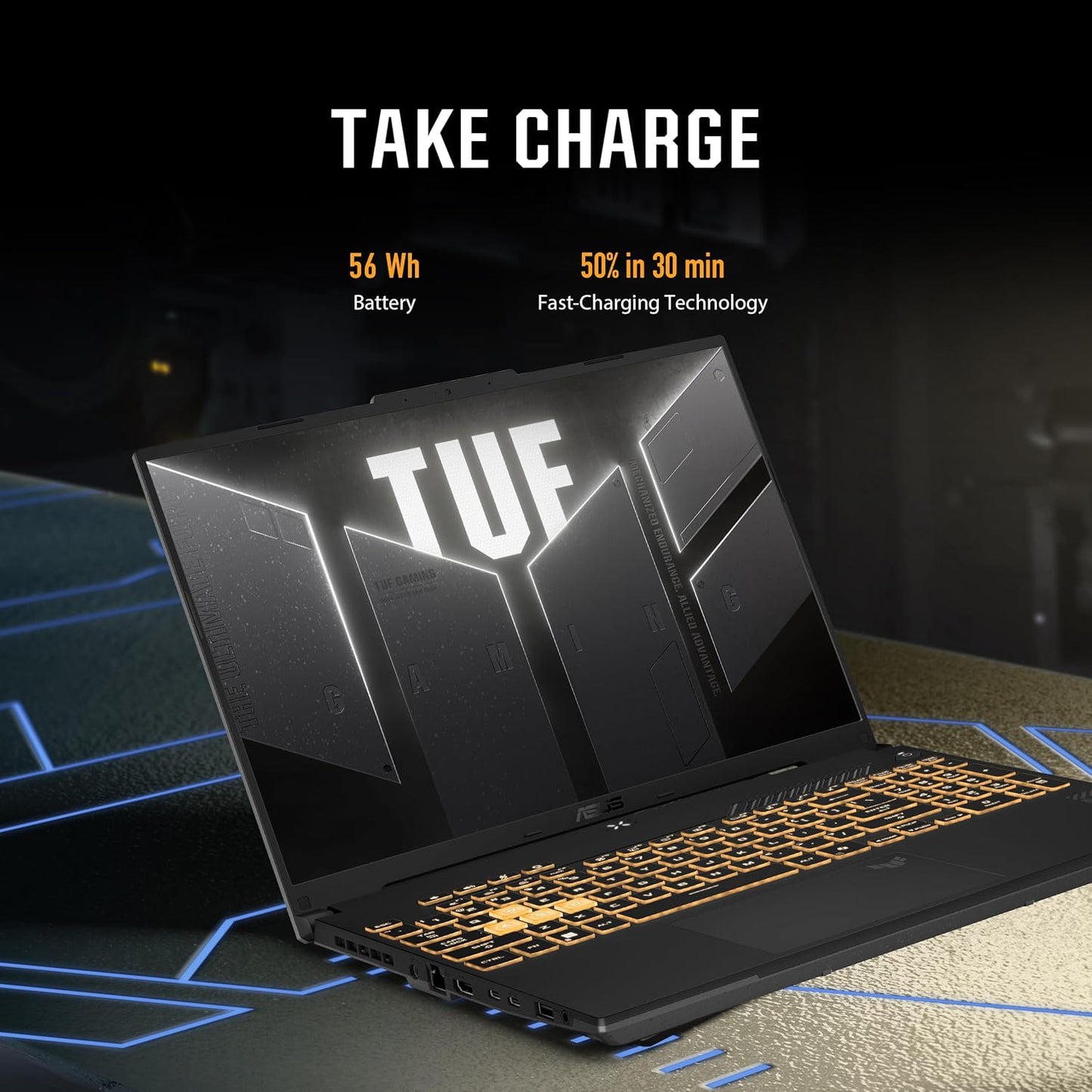 NOTEBOOK ASUS TUF Gaming F16 FX607VU Core i7-13620H, 16GB RAM, 512GB SSD, RTX 4050 6GB, 16″ FHD 144Hz,  W11