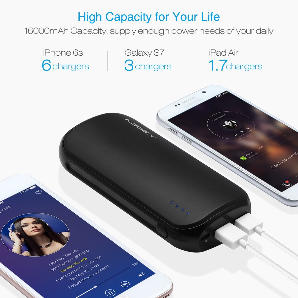 Cargador Externo Portátil Aibocn 16000mah