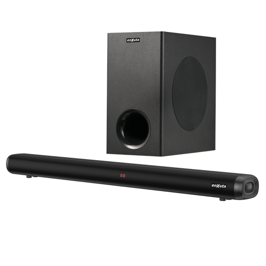 Barra de Sonido con Subwoofer Bluetooth, 1.600 Watts – BSENX29160 – ENXUTA