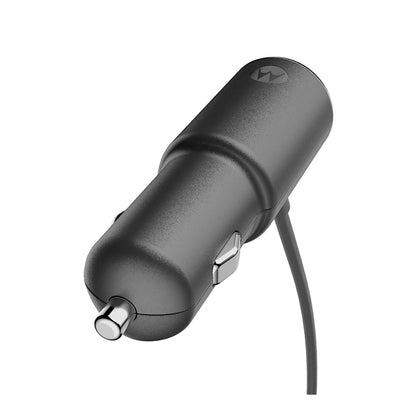 Cargador Para Auto Motorola Turbopower 25 Usb A + Micro Usb