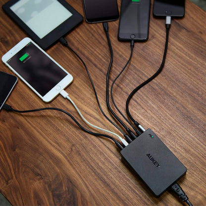 Cargador USB AUKEY 60W / 6 Puertos