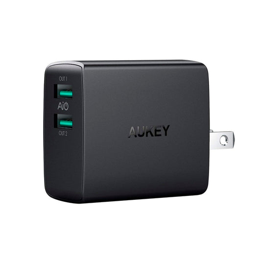 Cargador USB De Pared AUKEY – 2 Puertos – 4.8A