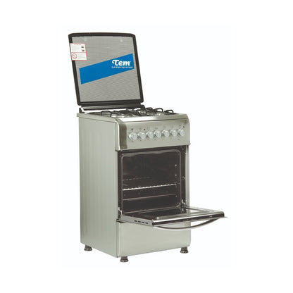 Cocina Con Horno Eléctrico TEM T1DCC50S Maia 3 Hornallas 1 Disco