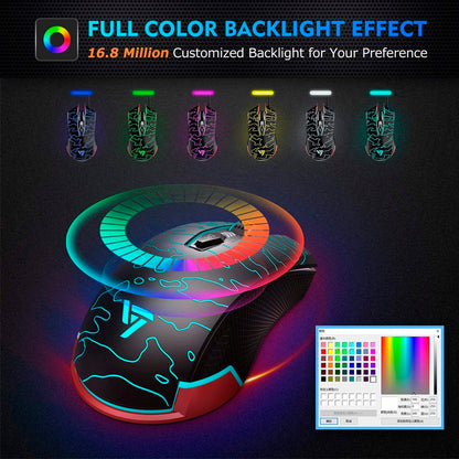 Mouse Gaming RGB – Programable – VicTsing – 5500 dpi
