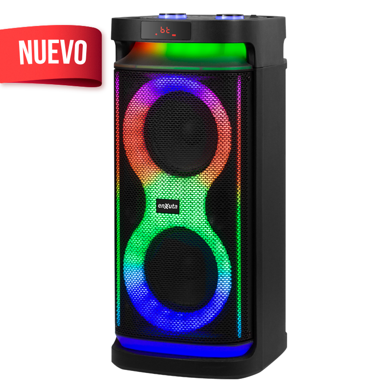 Party Box Portátil 6.5” x2  – Bluetooth, 400 Watts – PBENX2965D40 – Enxuta