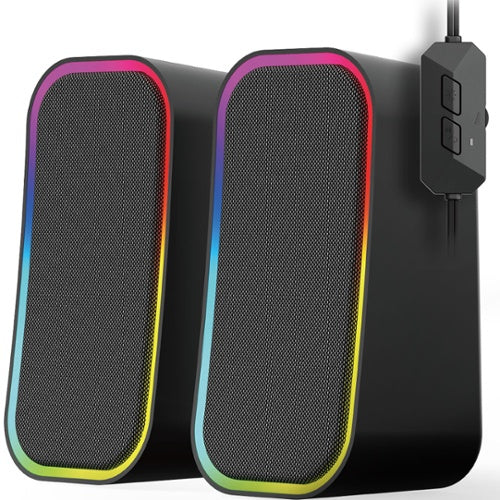 PARLANTE GS304 BK DUAL BT/USB BK RGB FANTECH