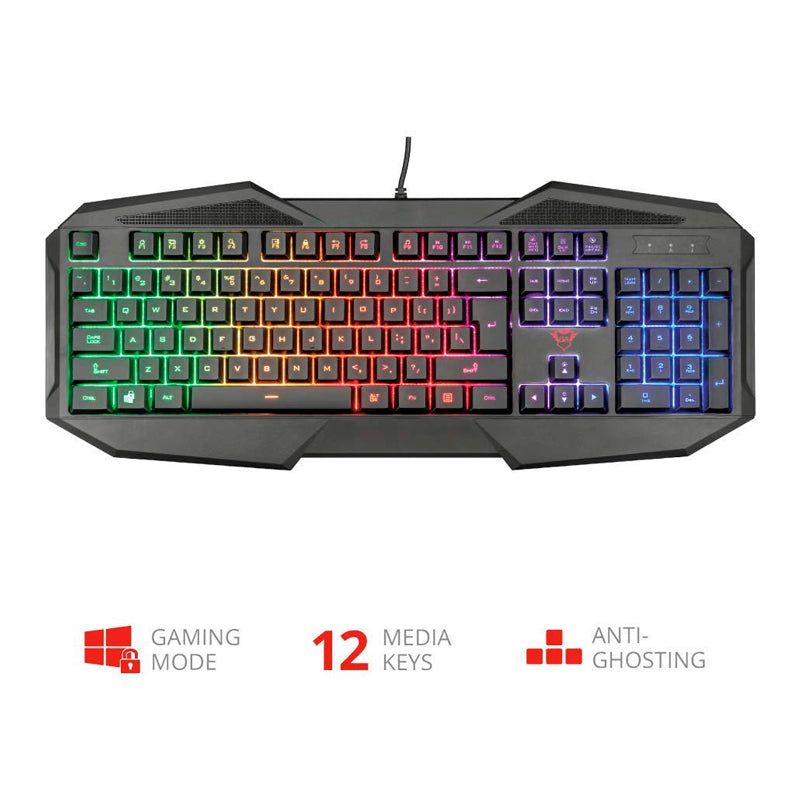Teclado Gaming Trust Gxt 830-rw – Iluminado – Inglés
