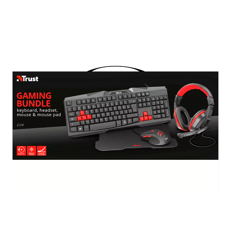 Teclado Gaming Ziva 4en1 Trust Es 22312