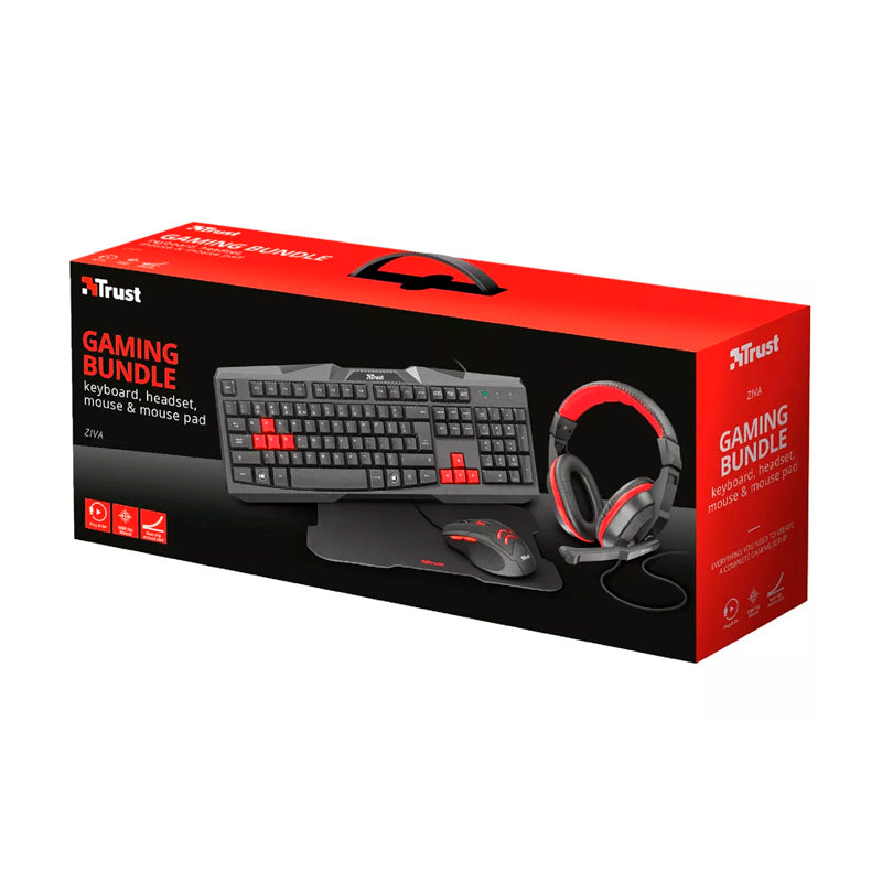 Teclado Gaming Ziva 4en1 Trust Es 22312