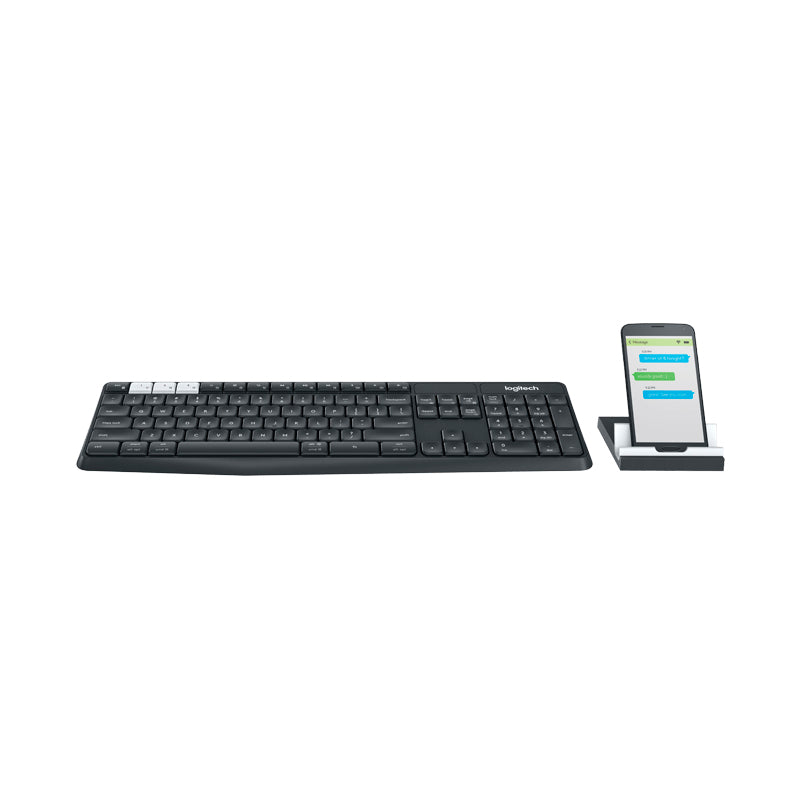 Teclado Logitech K375 Inalámbrico Multi-device