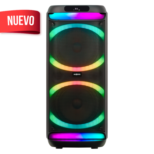 Torre de sonido portátil 10” x2 Bluetooth, 1000 Watts – TSENX2910D100 – Enxuta