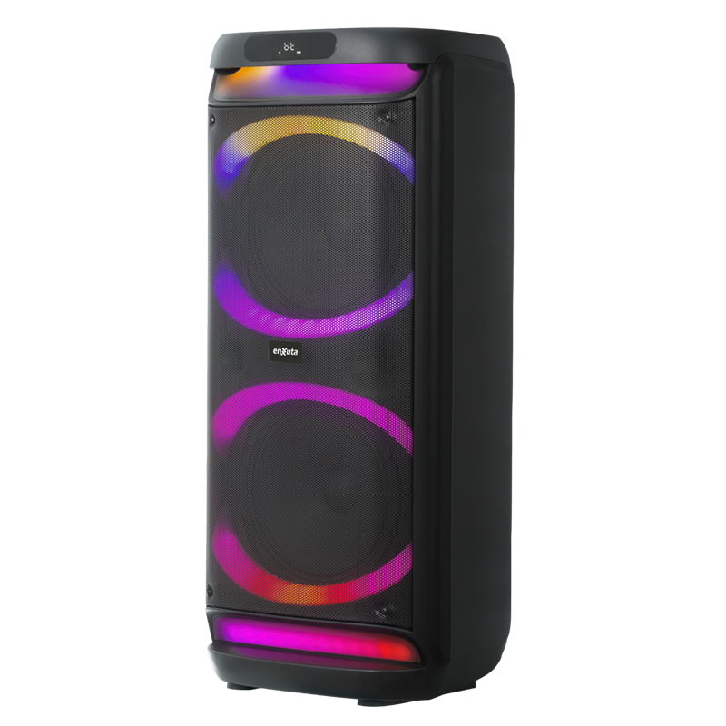 Torre de sonido portátil 10” x2 Bluetooth, 1000 Watts – TSENX2910D100 – Enxuta