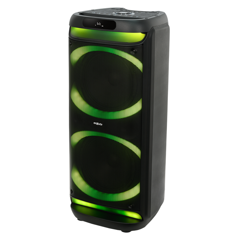 Torre de sonido portátil 10” x2 Bluetooth, 1000 Watts – TSENX2910D100 – Enxuta