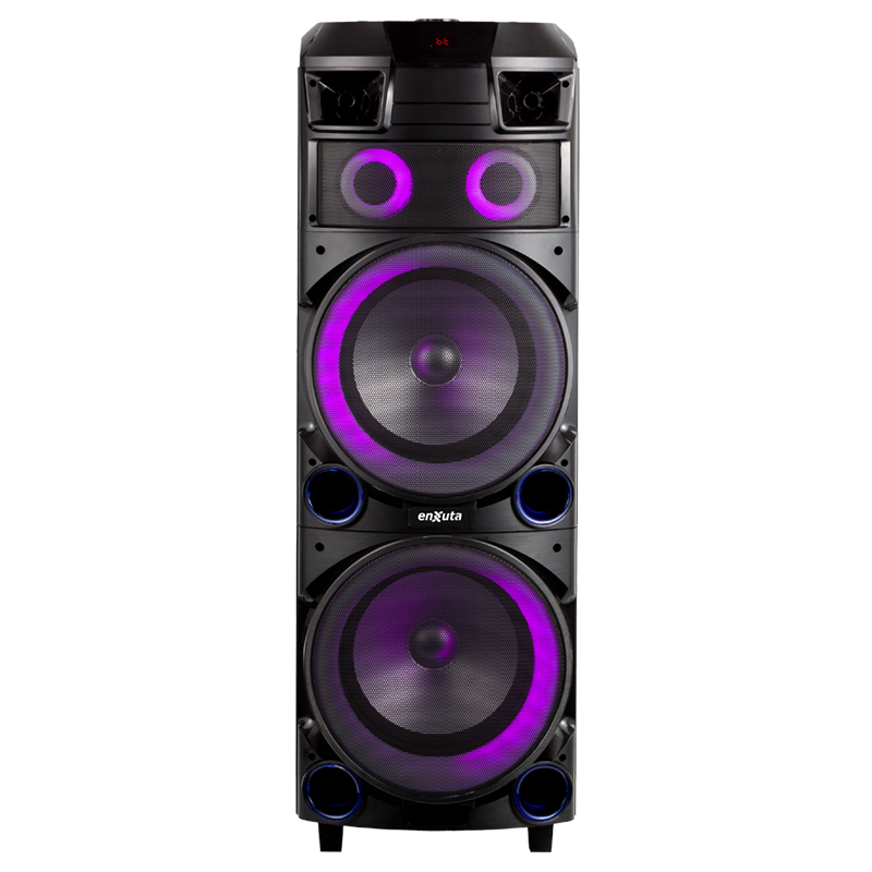 Torre de sonido 12” x2 Bluetooth, 800 Watts – TSENX2912D100 – ENXUTA