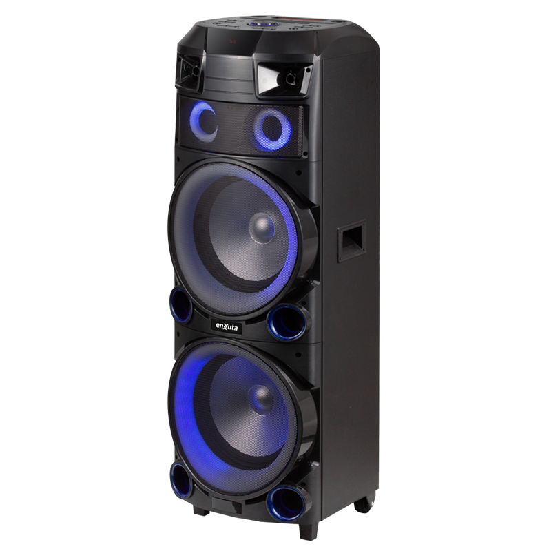 Torre de sonido 12” x2 Bluetooth, 800 Watts – TSENX2912D100 – ENXUTA