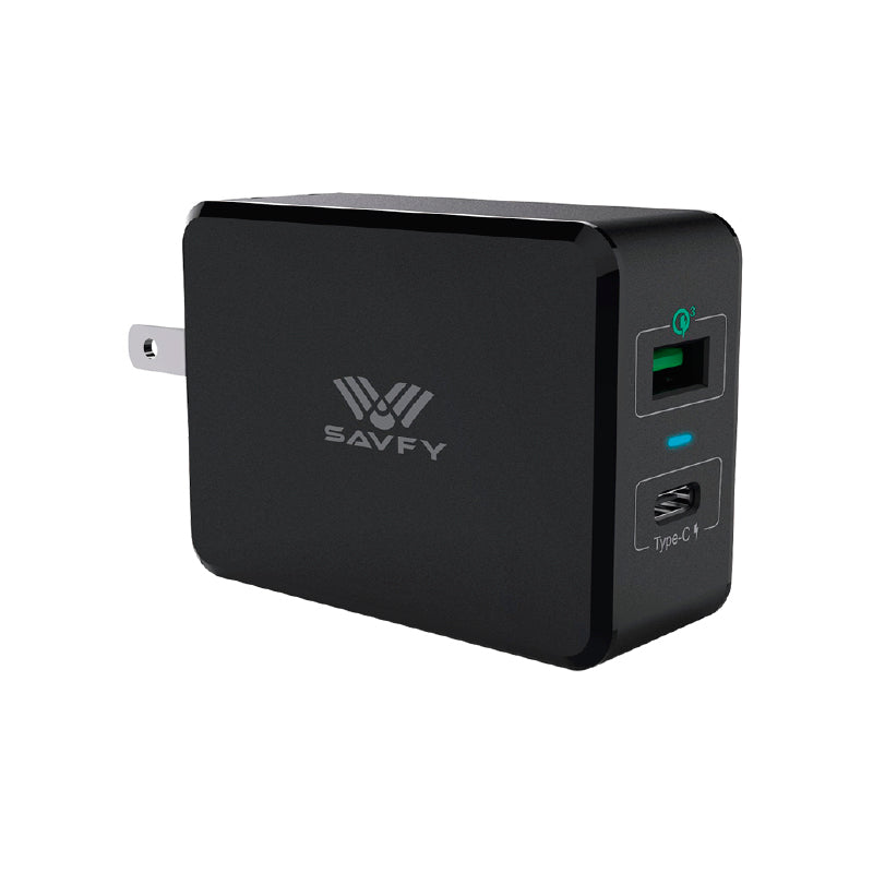 Cargador Rápido De Pared Usb 3.0 + Usb C
